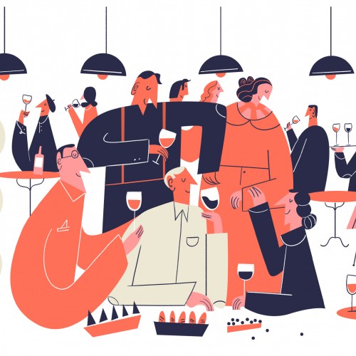 Wine Tasting - Cristianne Fritsch Illustration