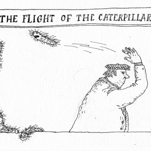 The flight of the caterpillar