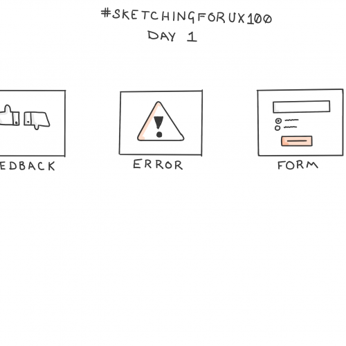 100 Days of UX Sketches - Day 1