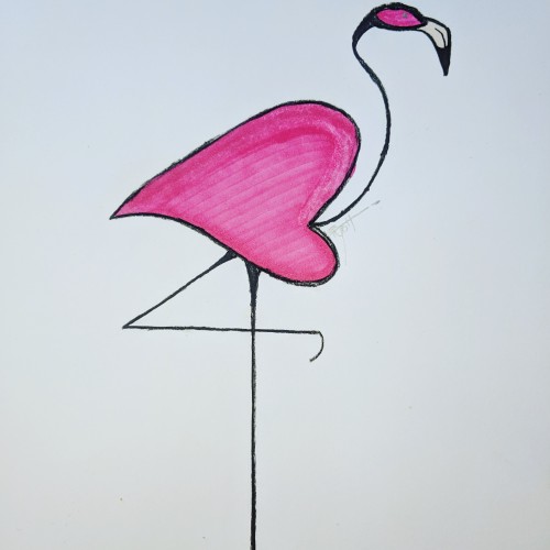 Heart Flamingo