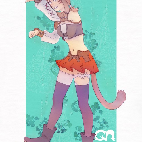 FFXIV Fan Art - Miqote