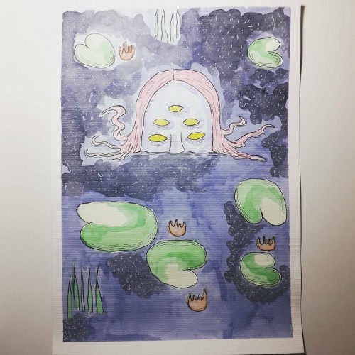 Water lily mermaid
