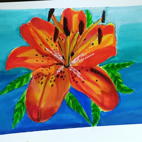 red tiger lily