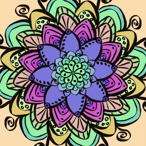 Mandala 1# of a Mandala a day for 30 days
