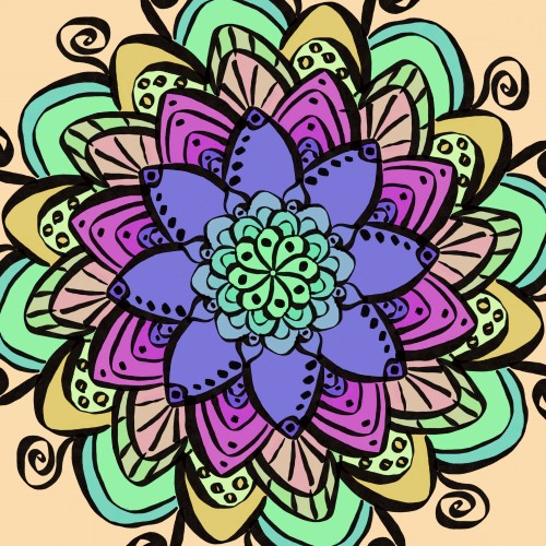 Mandala 1# of a Mandala a day for 30 days