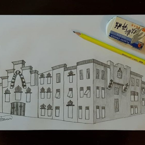 Pencil Drawing- Urban