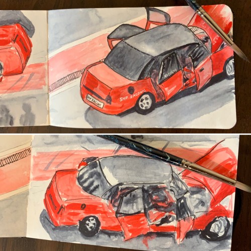 Race car sketches