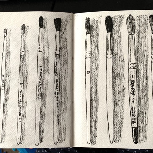 Brushes. Another sketch