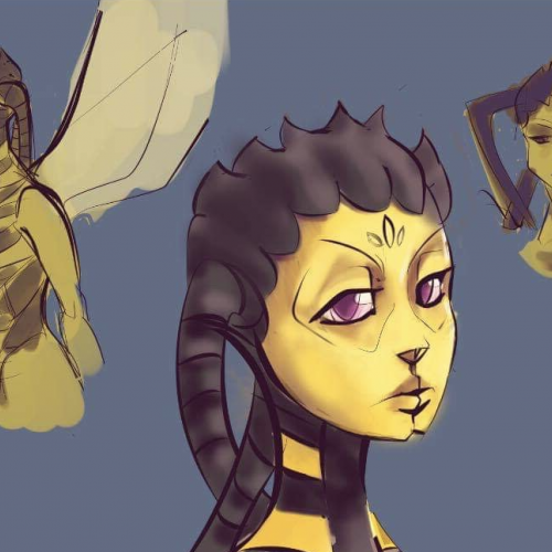 Wasp Character Art