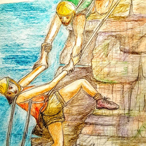 The rock climbers