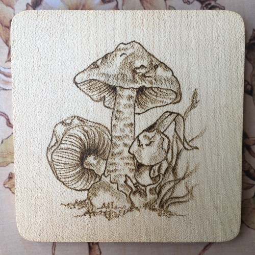 Pyrography Coaster