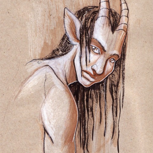 Grumpy faun