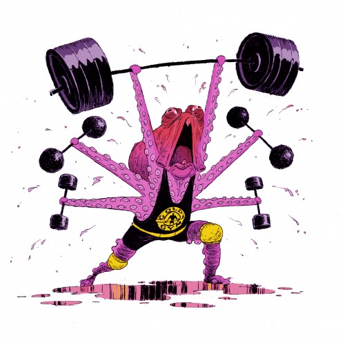 Weightlifting Octopus