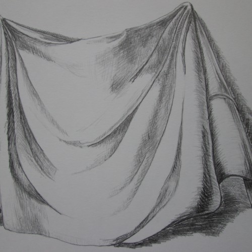 A study of a drapery