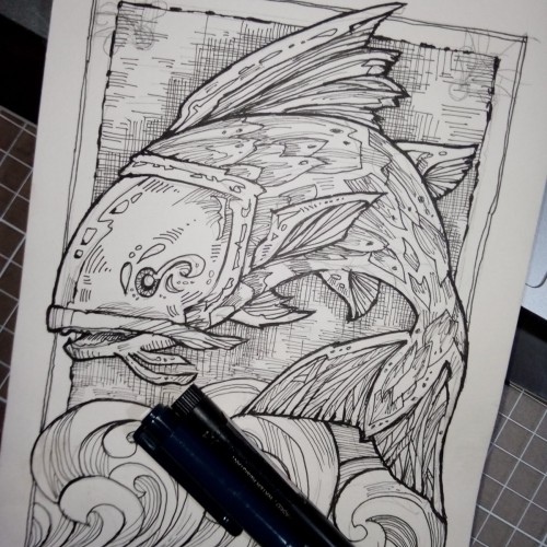 Inktober 2020 Day 1 - Fish