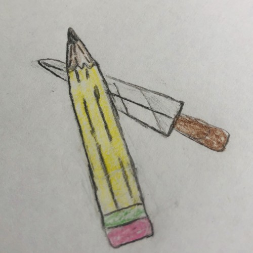 Pencil vs. Knife