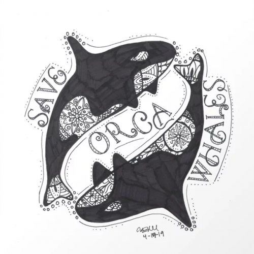 Save The Orcas (50% of commission is donated to the World Wildlife Fund)