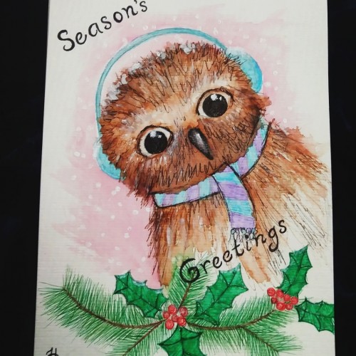 Seasons greetings Owl