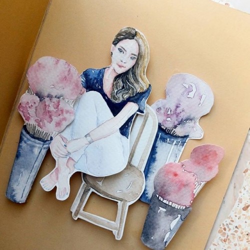 watercolor card