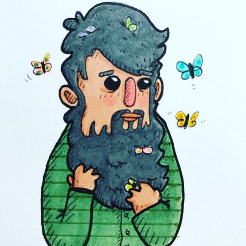 Beard of butterflies