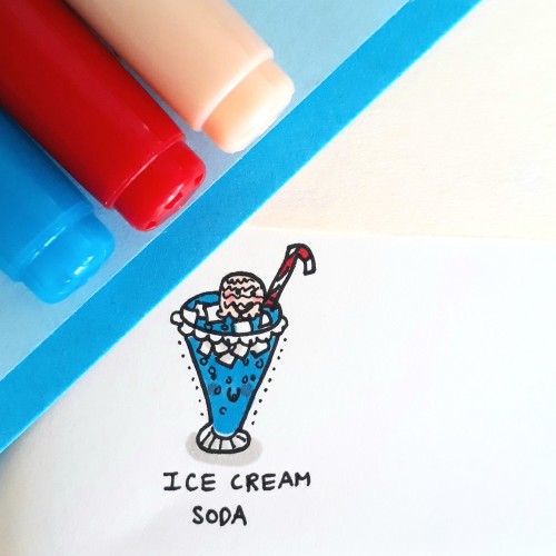 Ice cream soda doodle