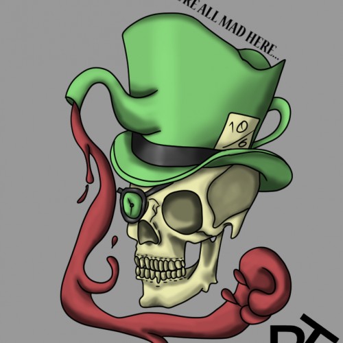 Mad Hatter Tattoo Design