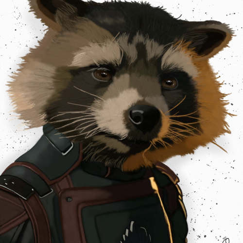 Rocket Raccoon Portrait Fanart