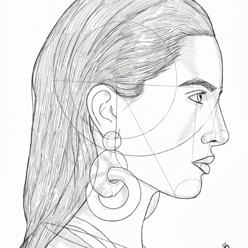 Oz Side Face Sketch