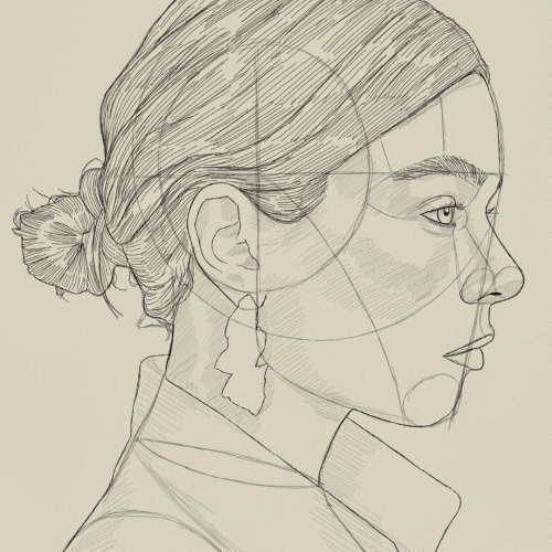 Side Face Sketch 5