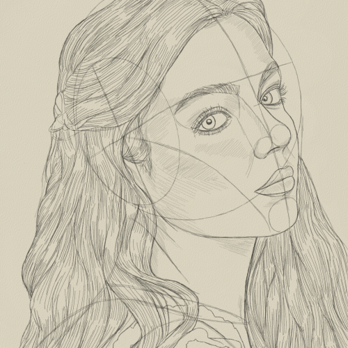 Taegen Burns Portrait Sketch Fanart