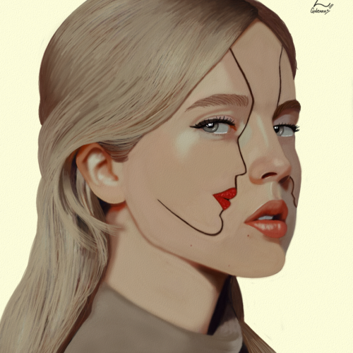 Face Paint Model Portrait Art