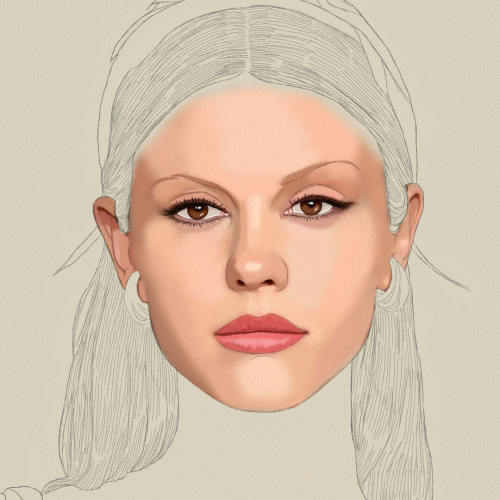 Mia Goth Portrait Sketch Fanart
