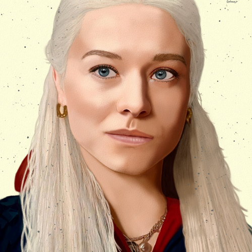 Rhaenyra House of the Dragon Portrait Fanart
