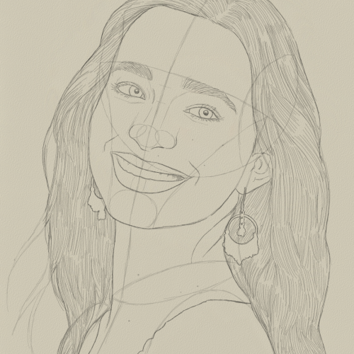 Mikey Madison Drawing Sketch Study by Oz Galeano