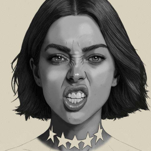 Model Neck Tattoo Drawing Sketch by Oz Galeano