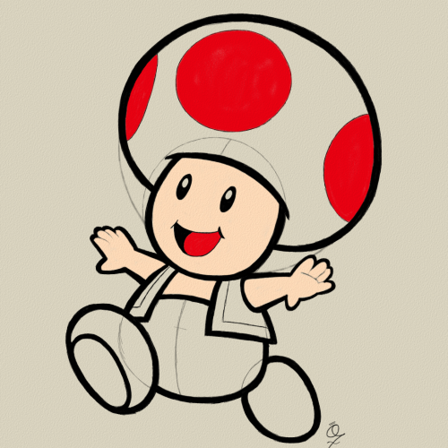 Toad Drawing Color Sketch by Oz Galeano