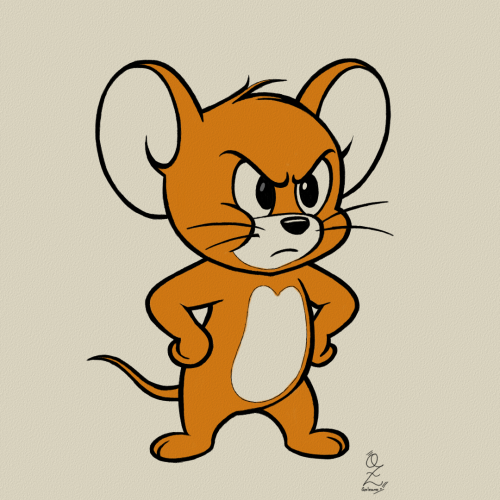Jerry Drawing Color Sketch by Oz Galeano