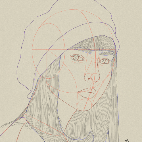 Model Drawing Sketch Study by Oz Galeano
