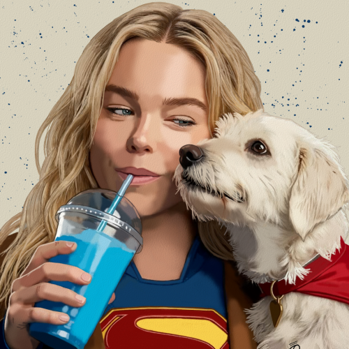 Supergirl Portrait Color Art by Oz Galeano