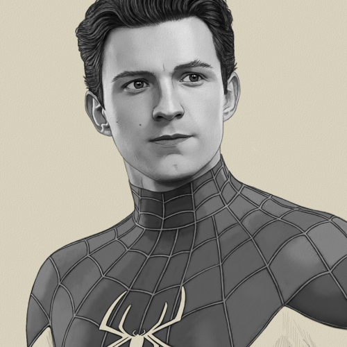 Tom Holland Spider-Man Drawing Sketch by Oz Galeano