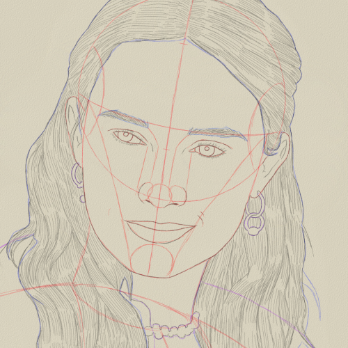 Cailee Spaeny Drawing Sketch Study by Oz Galeano