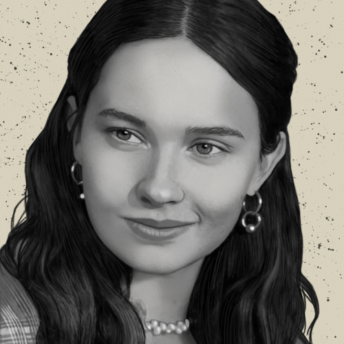 Cailee Spaeny Portrait Drawing by Oz Galeano