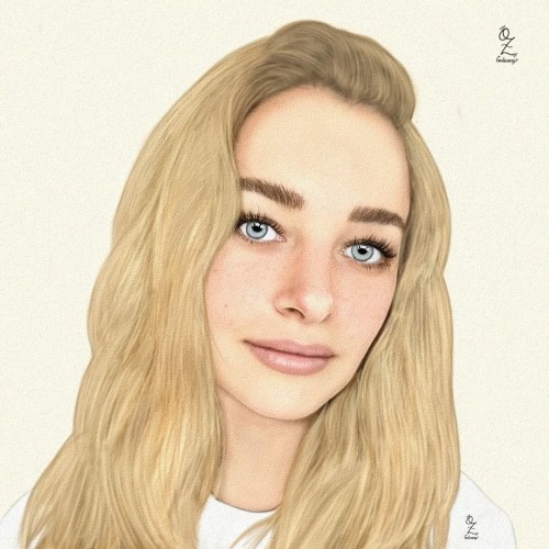 Model Portrait Art by Oz Galeano
