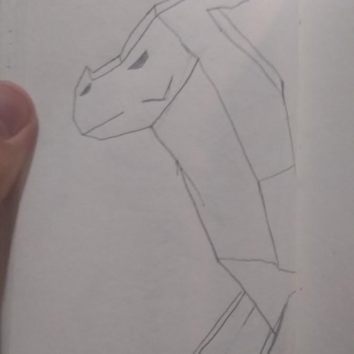 Crystalline Dragon Sketch