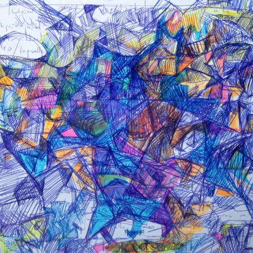 Old monkey job abstract doodle