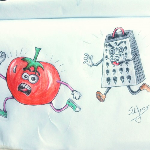 One year drawing challenge / Day 6 / Tomato sauce!