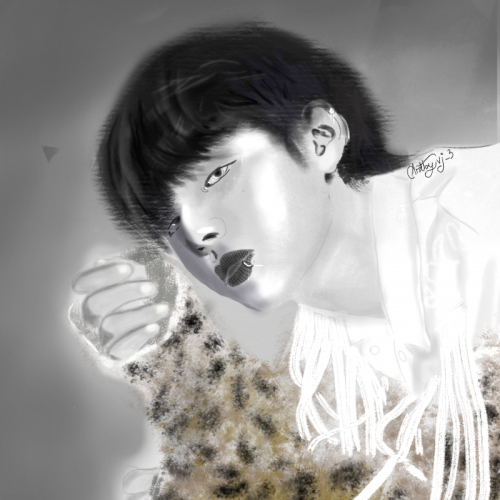 A fanart of Kpop boyband BTS, Kim taehyung