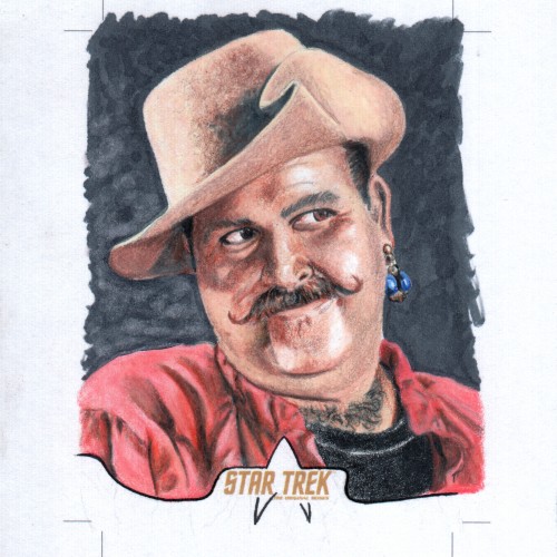 Star Trek Sketch card Featuring Harry Mudd