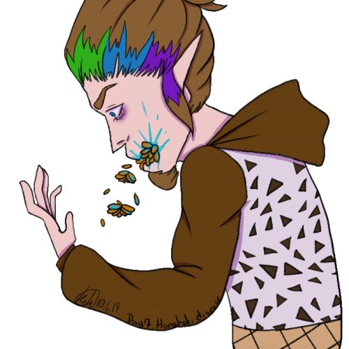 Goretober day 7 Hanahaki Disease