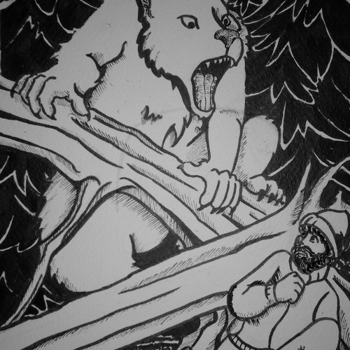 Inktober 22. Werwolf